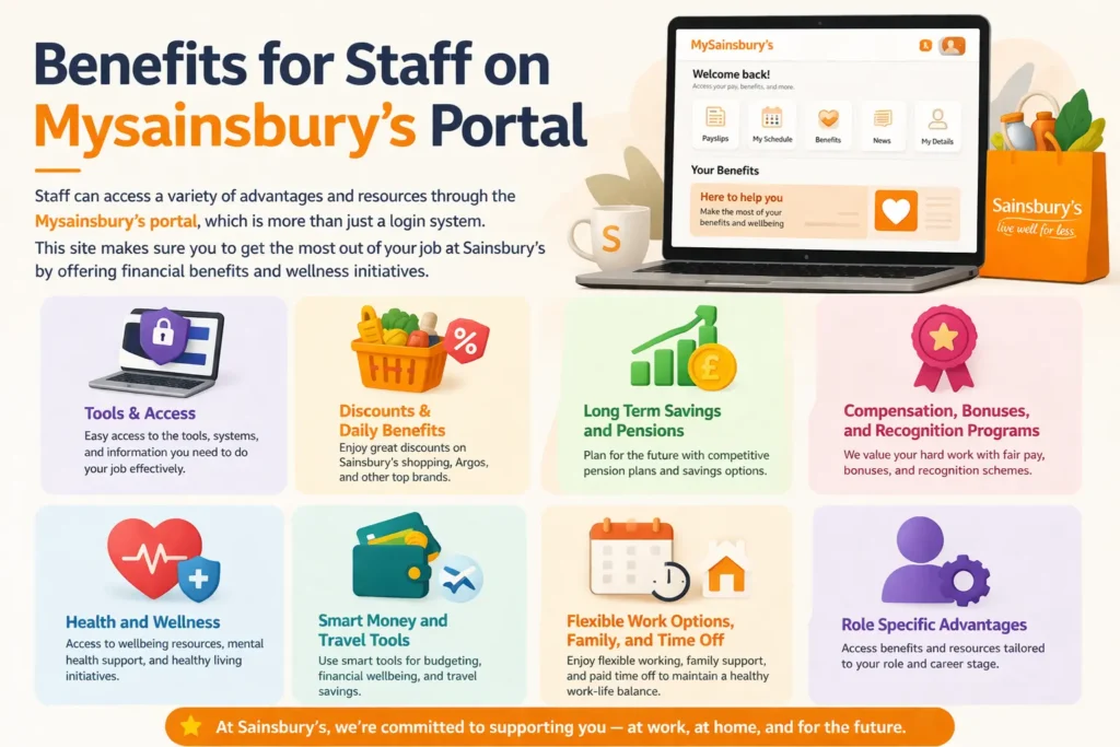 Employee benefits guide for Sainsbury’s staff